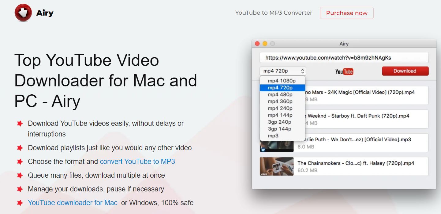 Airy youtube to mp3 converter